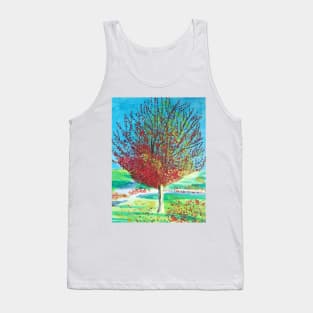 Autumn tree painting Tank Top